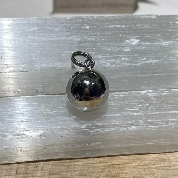 Silver tone Bowling Ball Charm ✨🎳 - Picture 2 of 4